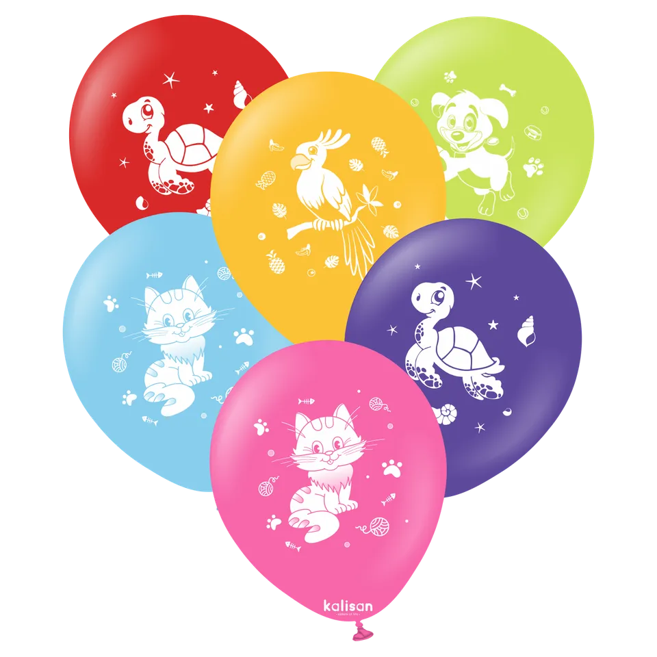 kalisan-animals-cute-animals-luftballons-12-zoll-25-st-ck-bunt image 1