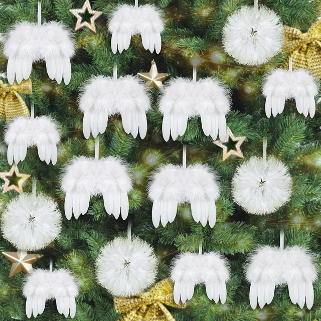 howaf-engelsfl-gel-deko-weihnachten-wei-feder-12-st-ck image 1