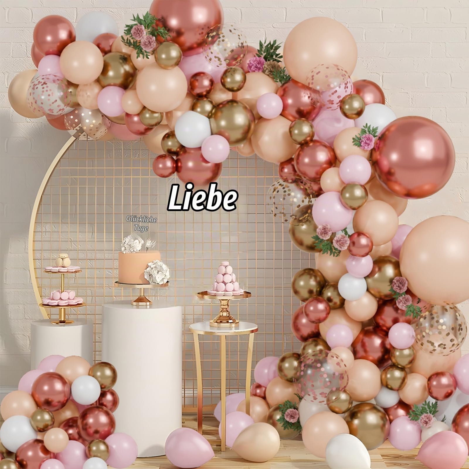 qifu-ballon-girlande-rosa-114-teilig-ballonbogen-rosegold image 4