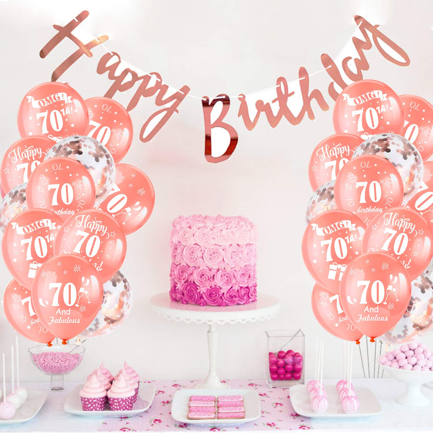 howaf-70-geburtstag-luftballons-rosegold-30-st-ck-konfetti-set image 4