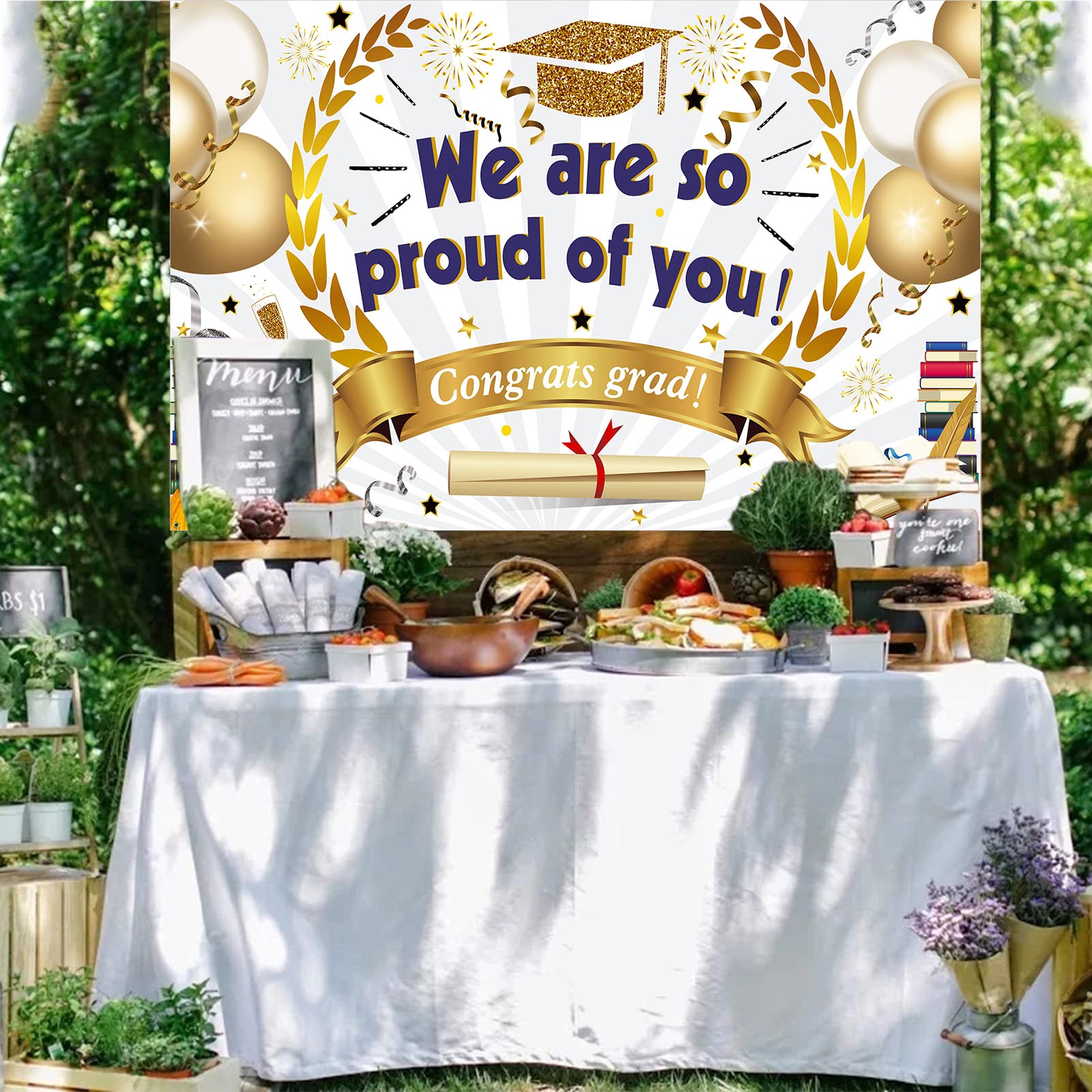 howaf-we-are-so-proud-abschluss-banner-185x110-cm-wei-gold image 6