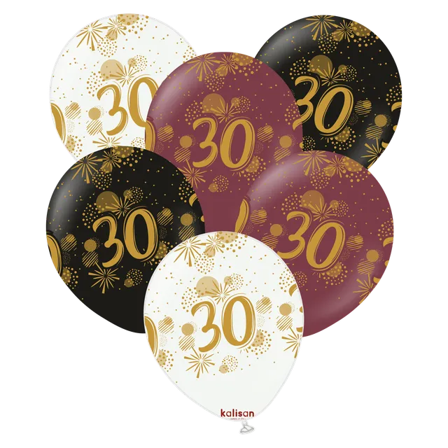 kalisan-birthday-theme-30-luftballons-geburtstag-25-st-ck image 1