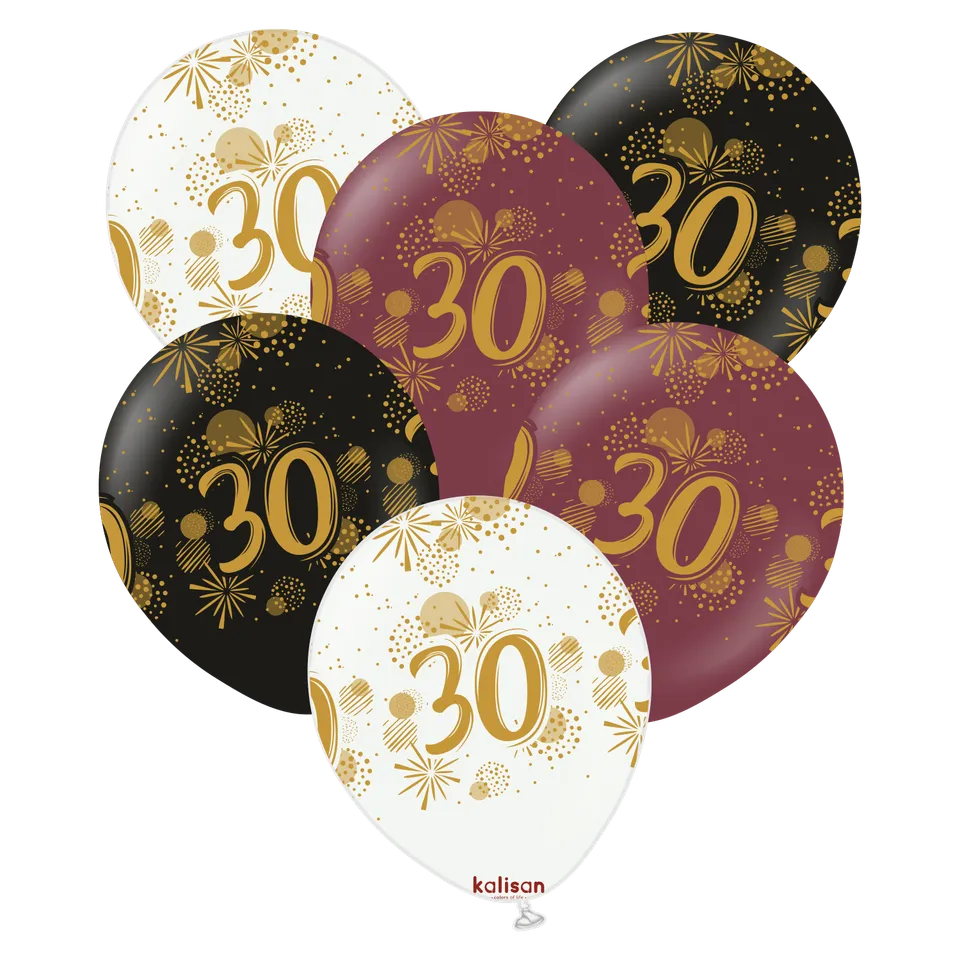 kalisan-birthday-theme-30-luftballons-geburtstag-25-st-ck image 1