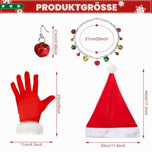 howaf-weihnachtsmann-kost-m-damen-set-m-tze-kniestr-mpfe-rot-wei image 8