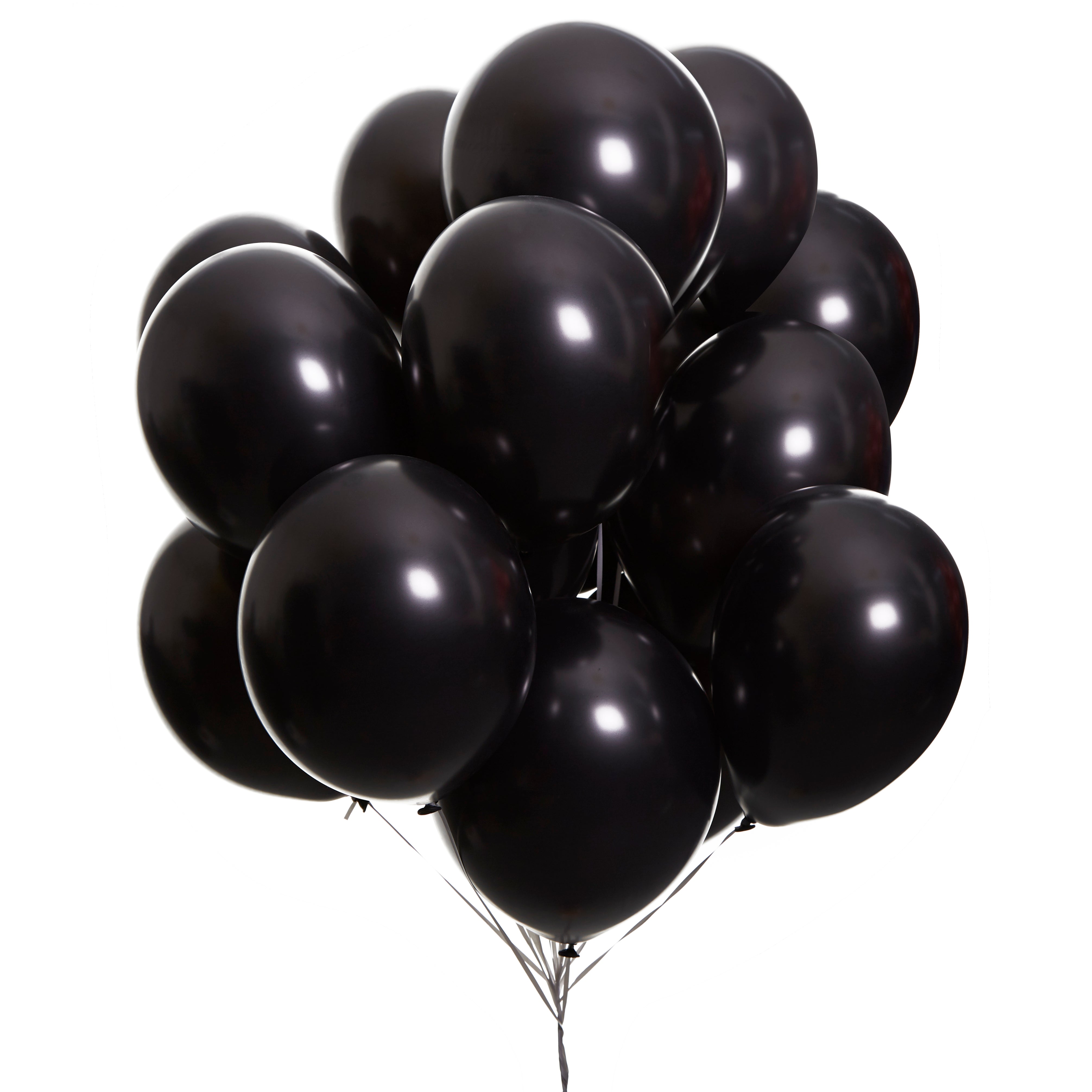 green-paw-metallic-balloons-luftballons-schwarz-25-st-ck-helium image 5