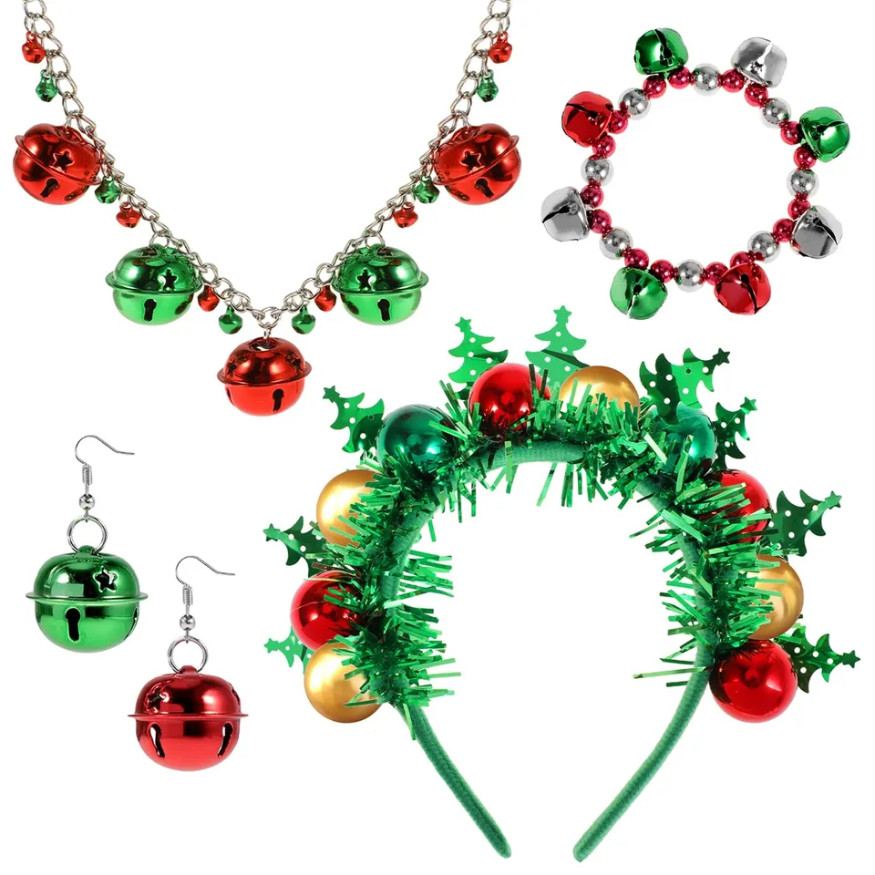 howaf-weihnachtskost-m-damen-set-haarreif-schmuck image 1
