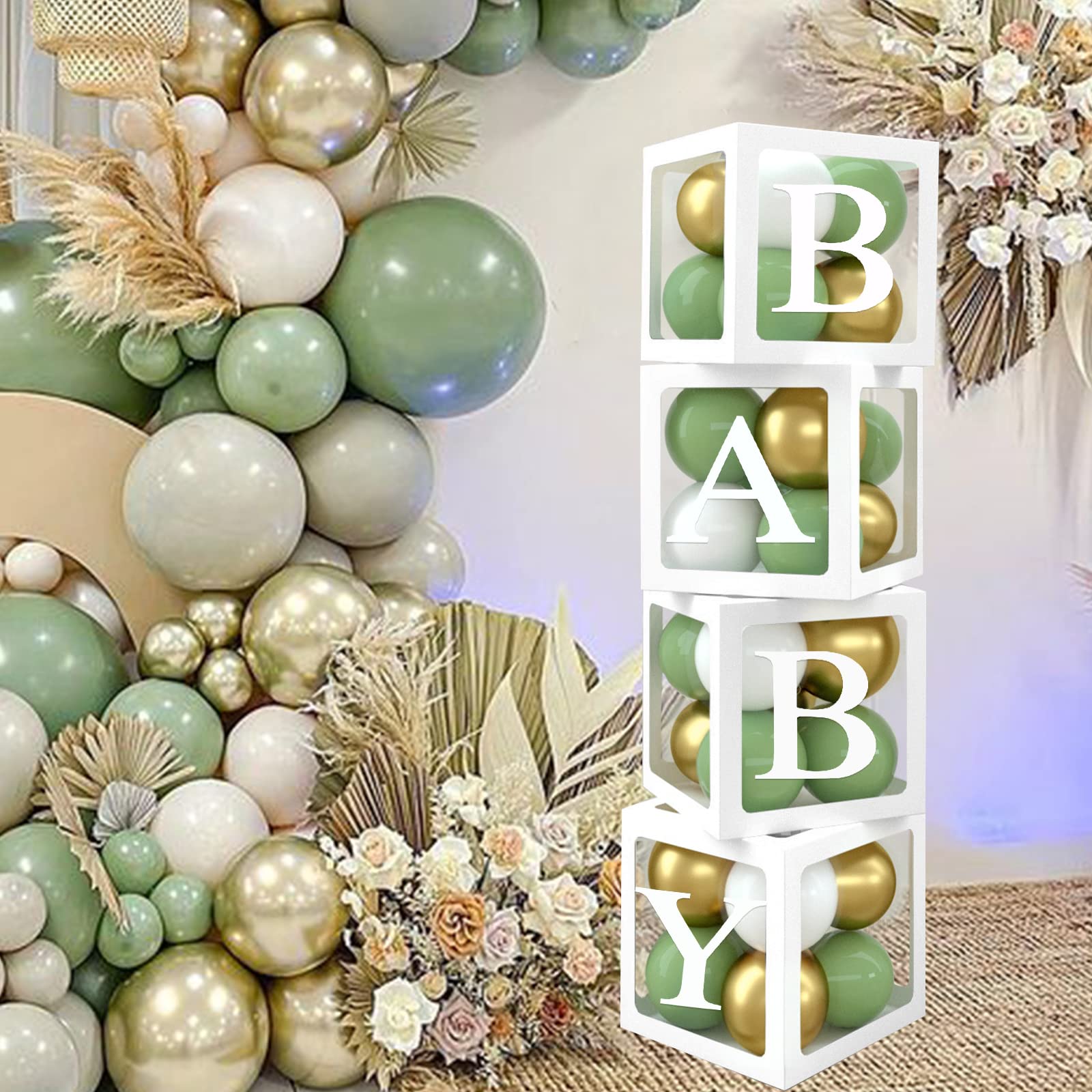 qifu-ballon-boxen-baby-4-st-ck-gr-n-mit-ballons-30-buchstaben image 3