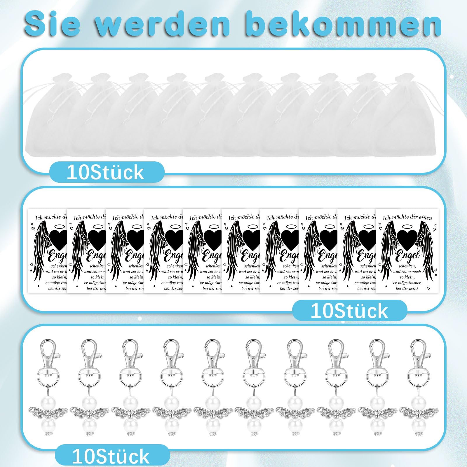 howaf-schutzengel-anh-nger-10er-set-schl-sselanh-nger-beutel image 3