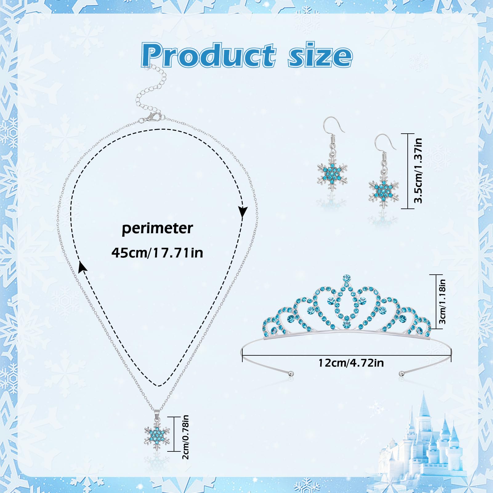 howaf-elsa-kost-m-damen-prinzessin-krone-handschuhe-schmuck-set image 1