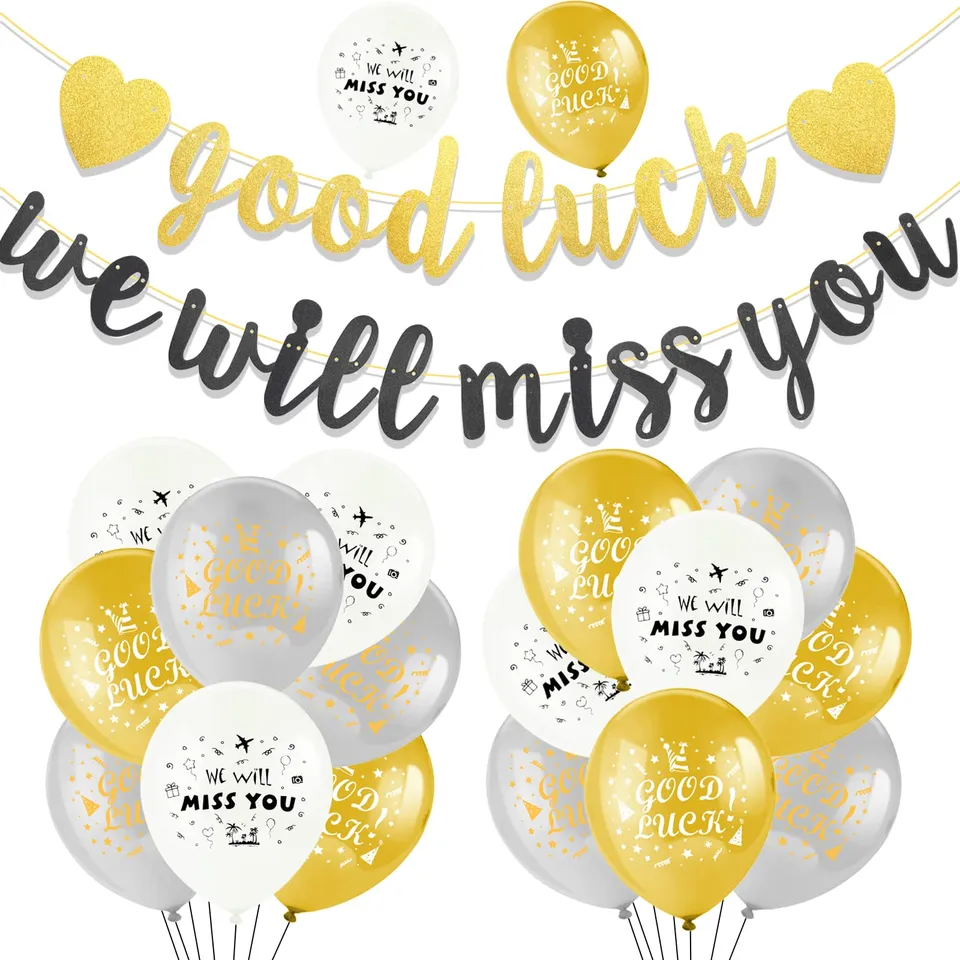 howaf-abschied-deko-we-will-miss-you-banner-18-ballons image 1