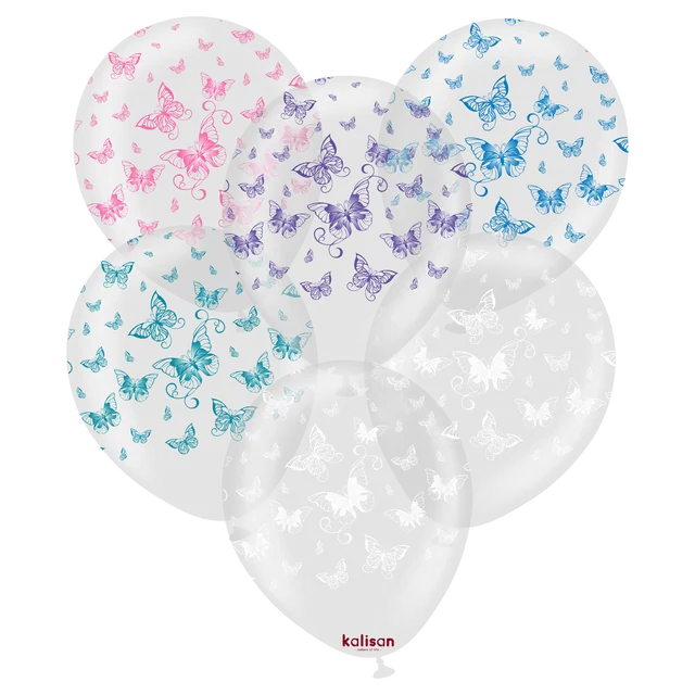 kalisan-animals-butterflies-luftballon-transparent-12-25-st-ck image 1