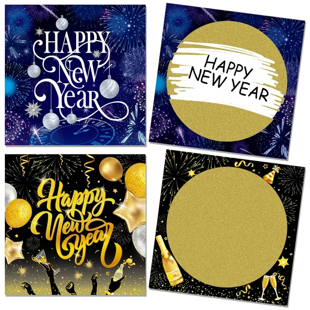 howaf-rubbelkarten-silvester-12-st-ck-happy-new-year-lose image 1