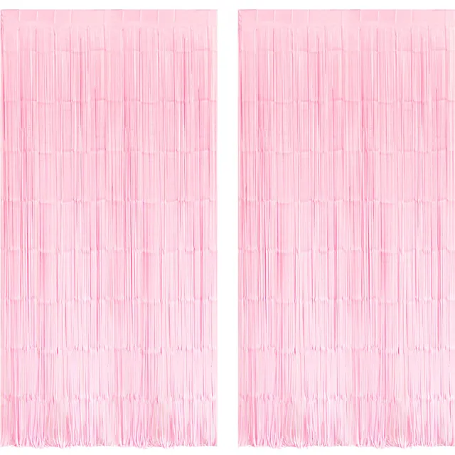 braveshine-tinsel-foil-fringe-vorhang-pastellrosa-2-st-ck image 1