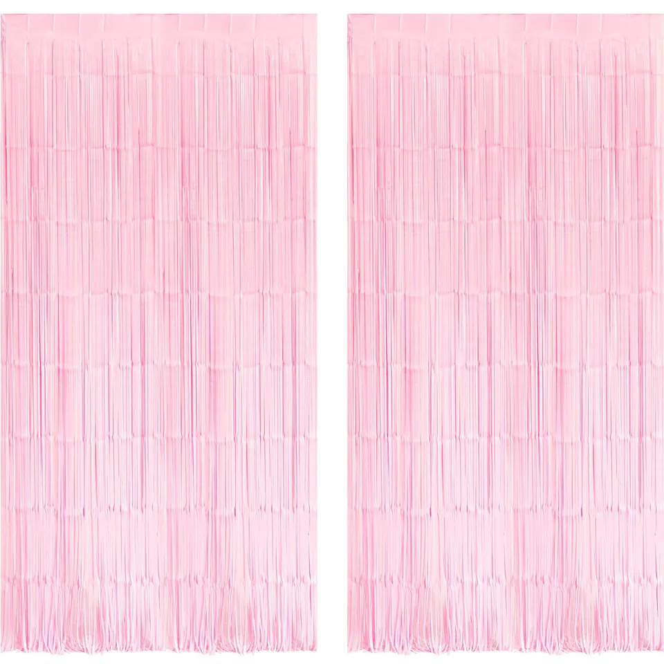 braveshine-tinsel-foil-fringe-vorhang-pastellrosa-2-st-ck image 1