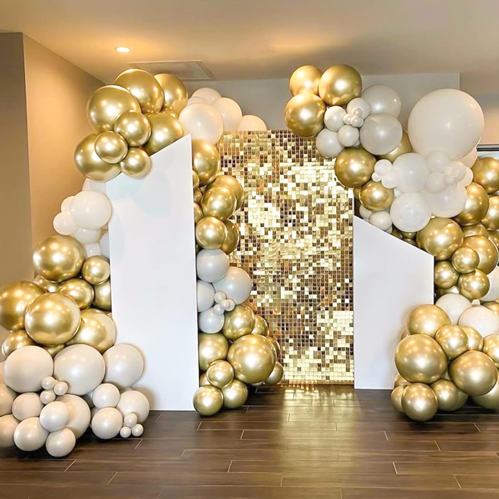 qifu-ballon-girlande-gold-102-tlg-luftballon-set-geburtstag image 5