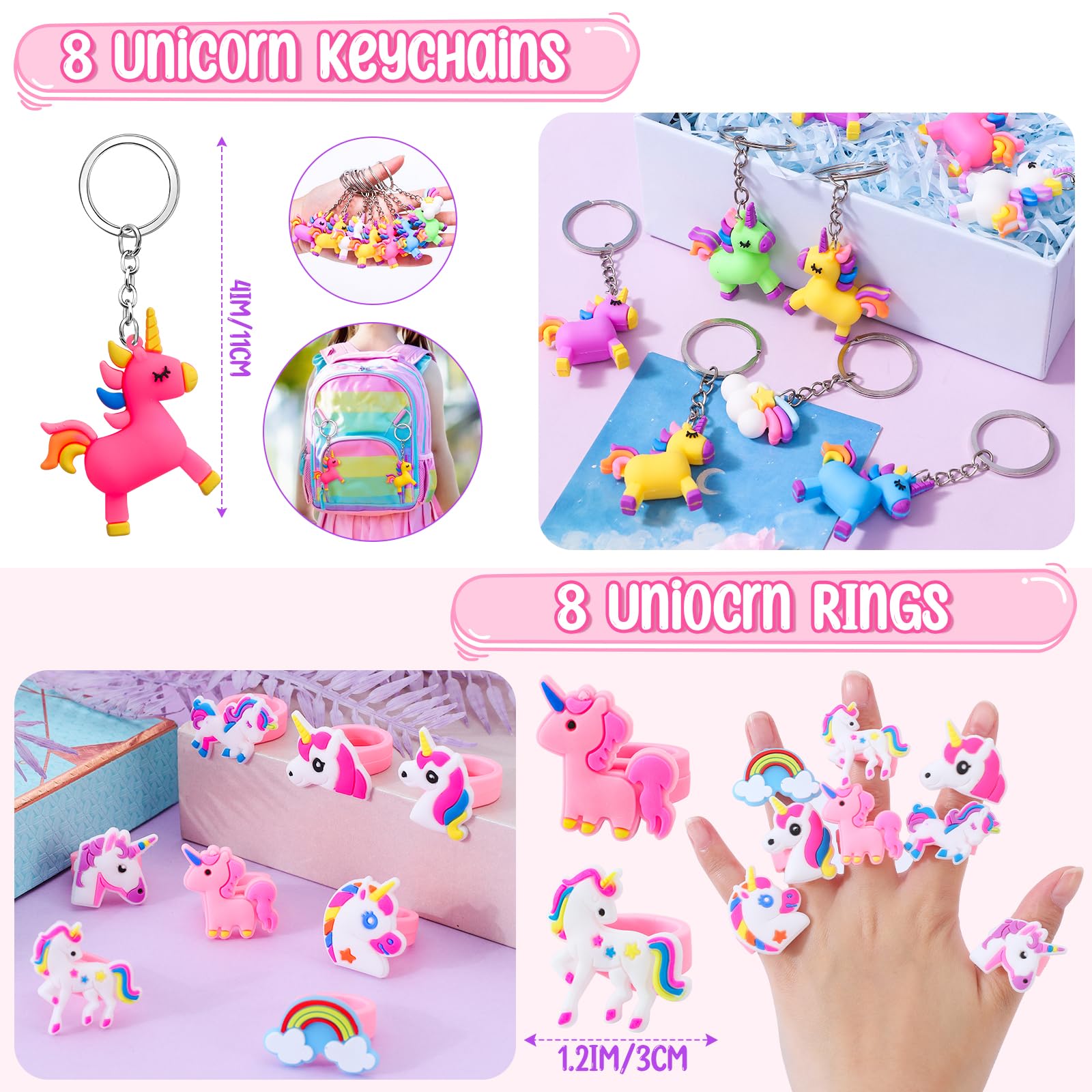 tacobear-party-favors-einhorn-mitgebsel-set-118-tlg-m-dchen image 5