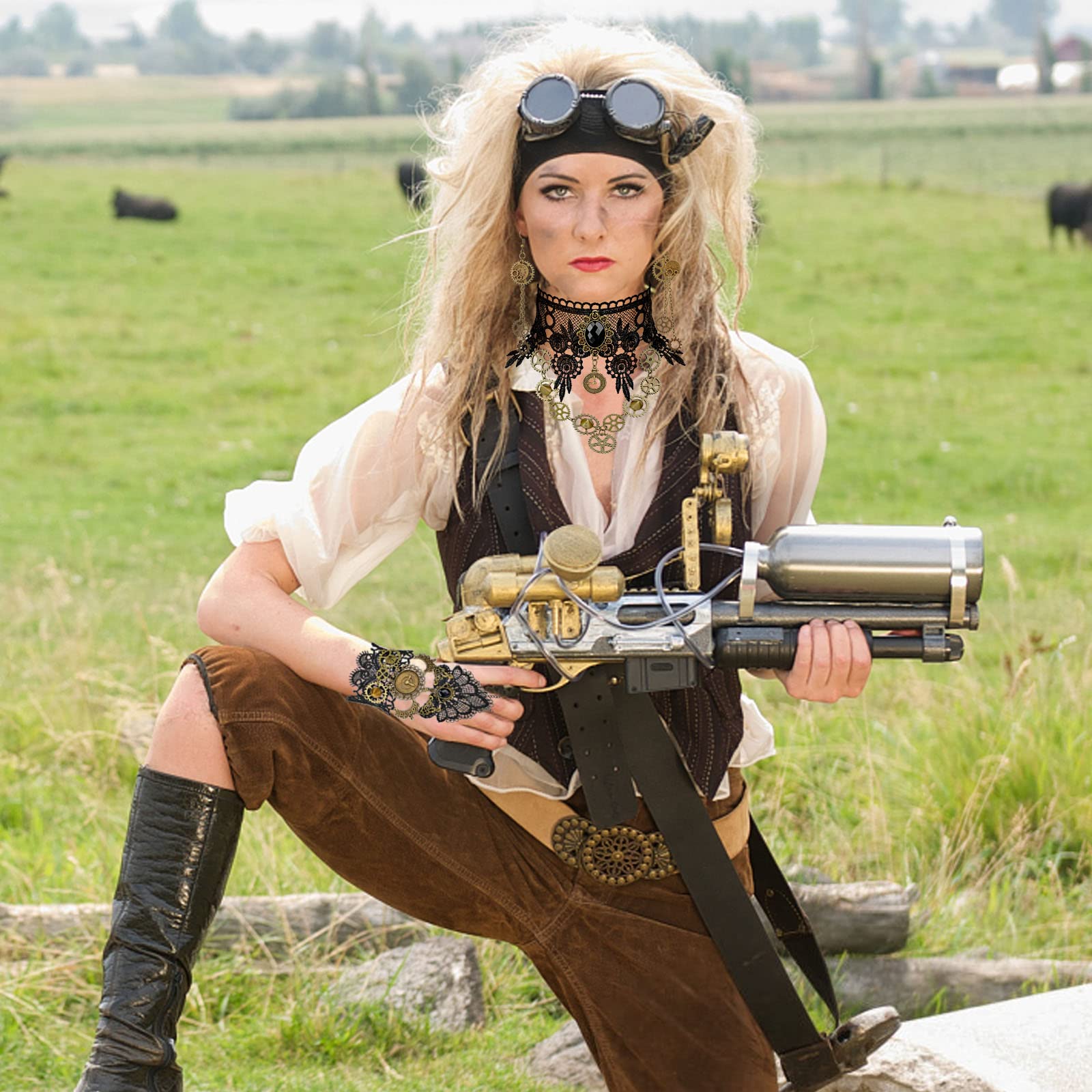 howaf-steampunk-1-schmuckset-damen-zahnr-der-spitze image 5