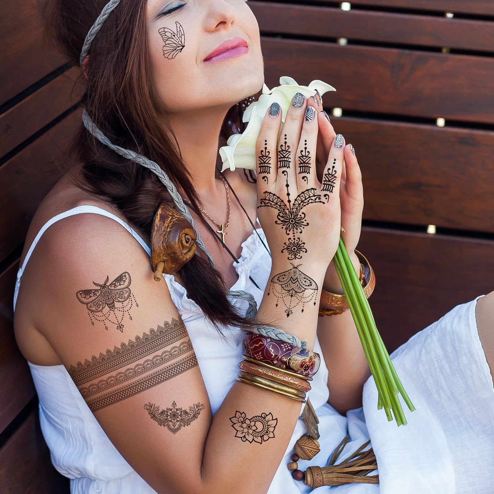 howaf-henna-tattoos-schwarz-tempor-r-11-bl-tter-mandala-set image 7
