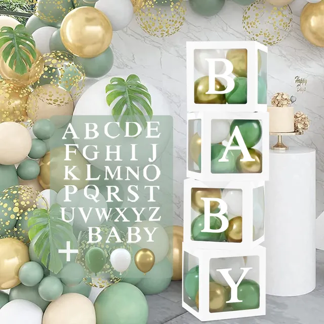 qifu-ballon-boxen-baby-4-st-ck-gr-n-mit-ballons-30-buchstaben image 1