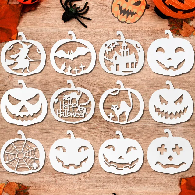 howaf-halloween-schablonen-k-rbis-12-st-ck-wiederverwendbar image 1