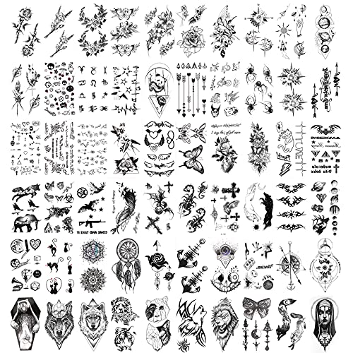 howaf-tempor-re-tattoos-schwarz-klein-60-bl-tter-set image 8
