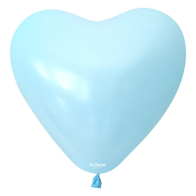 kalisan-macaron-colors-herz-luftballon-12-zoll-macaron-blau-25er-latex image 1