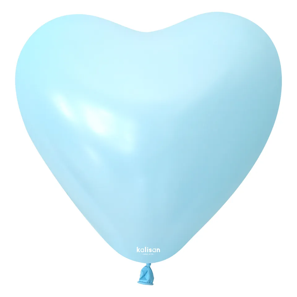 kalisan-macaron-colors-herz-luftballon-12-zoll-macaron-blau-25er-latex image 1