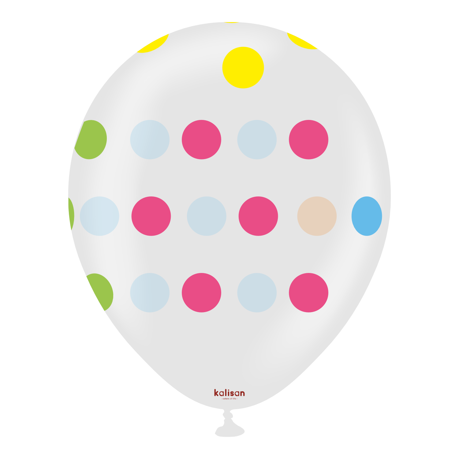 kalisan-party-polka-dots-luftballons-12-zoll-25-st-ck-transparent image 2