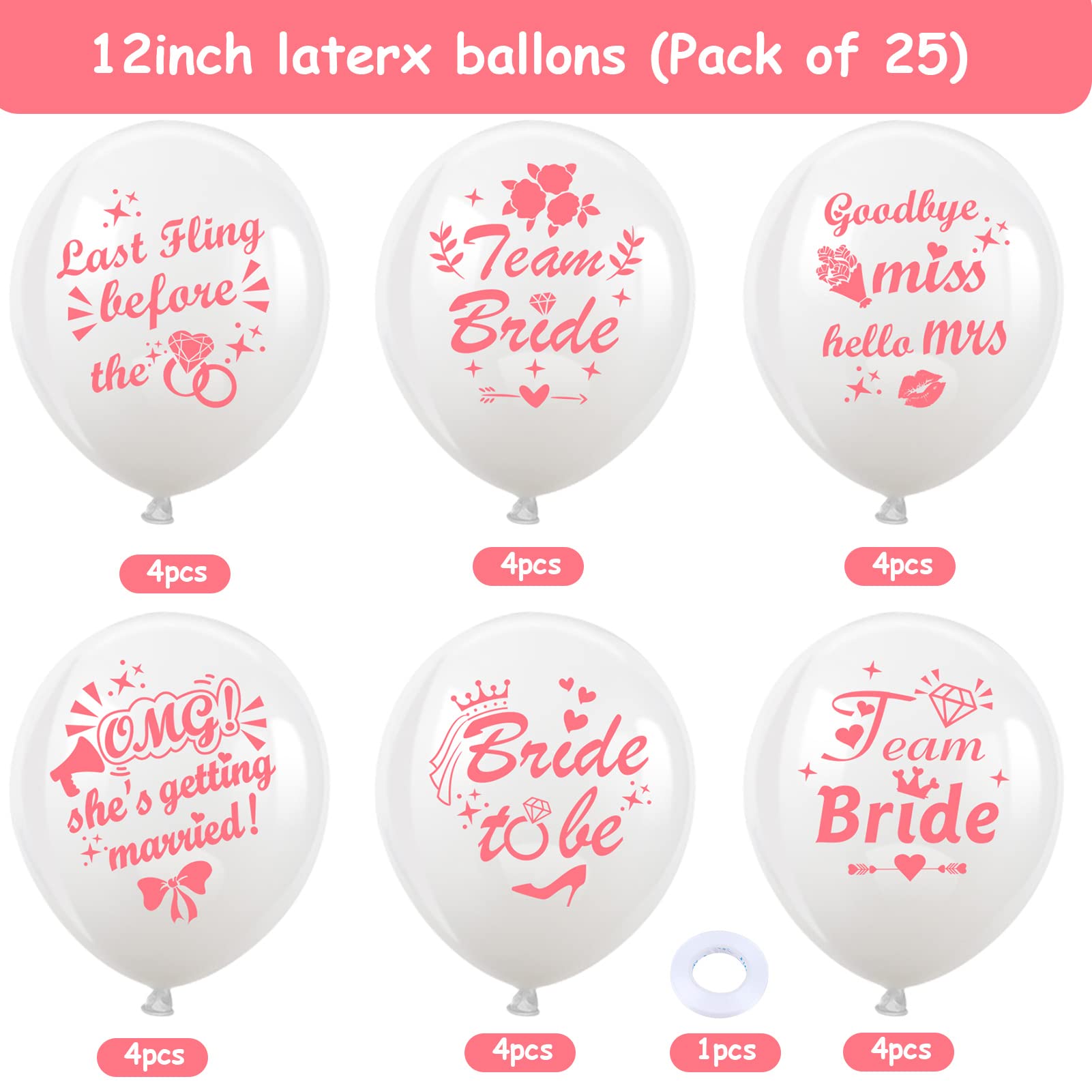 howaf-jga-deko-set-bride-to-be-girlande-wei-rosegold-ballons image 3