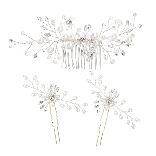 howaf-braut-haarschmuck-set-3-teilig-kristall-perlen image 1