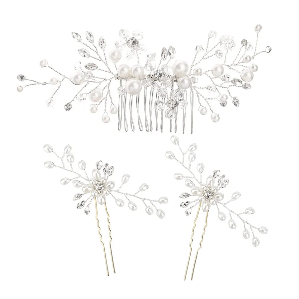 howaf-braut-haarschmuck-set-3-teilig-kristall-perlen image 1