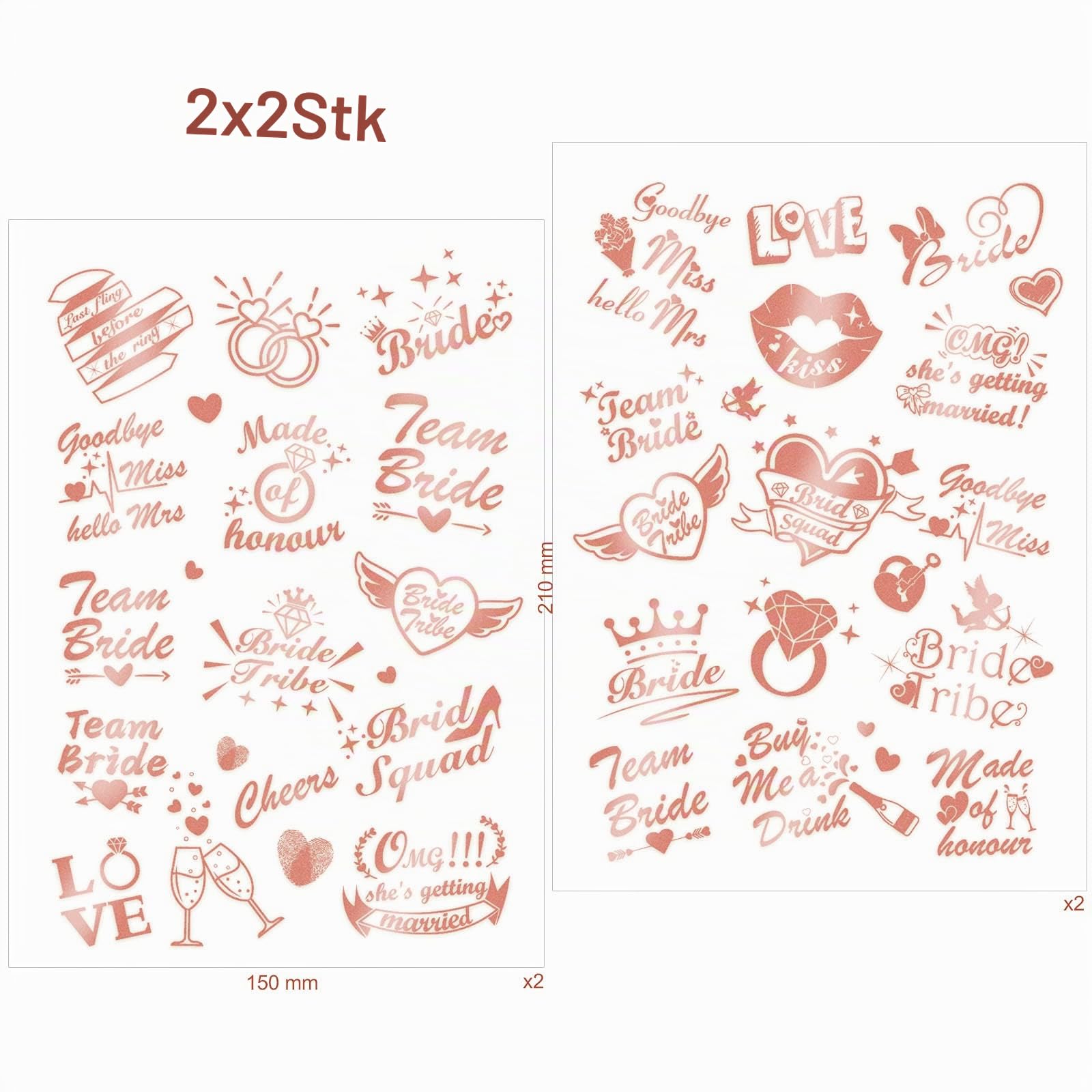 howaf-temporary-tattoos-jga-set-rose-gold-100-st-ck image 3