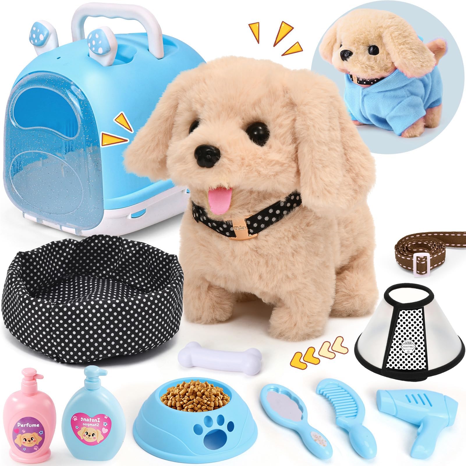 tacobear-hund-spielzeug-set-elektrisch-mit-k-fig-ab-3-jahre image 1