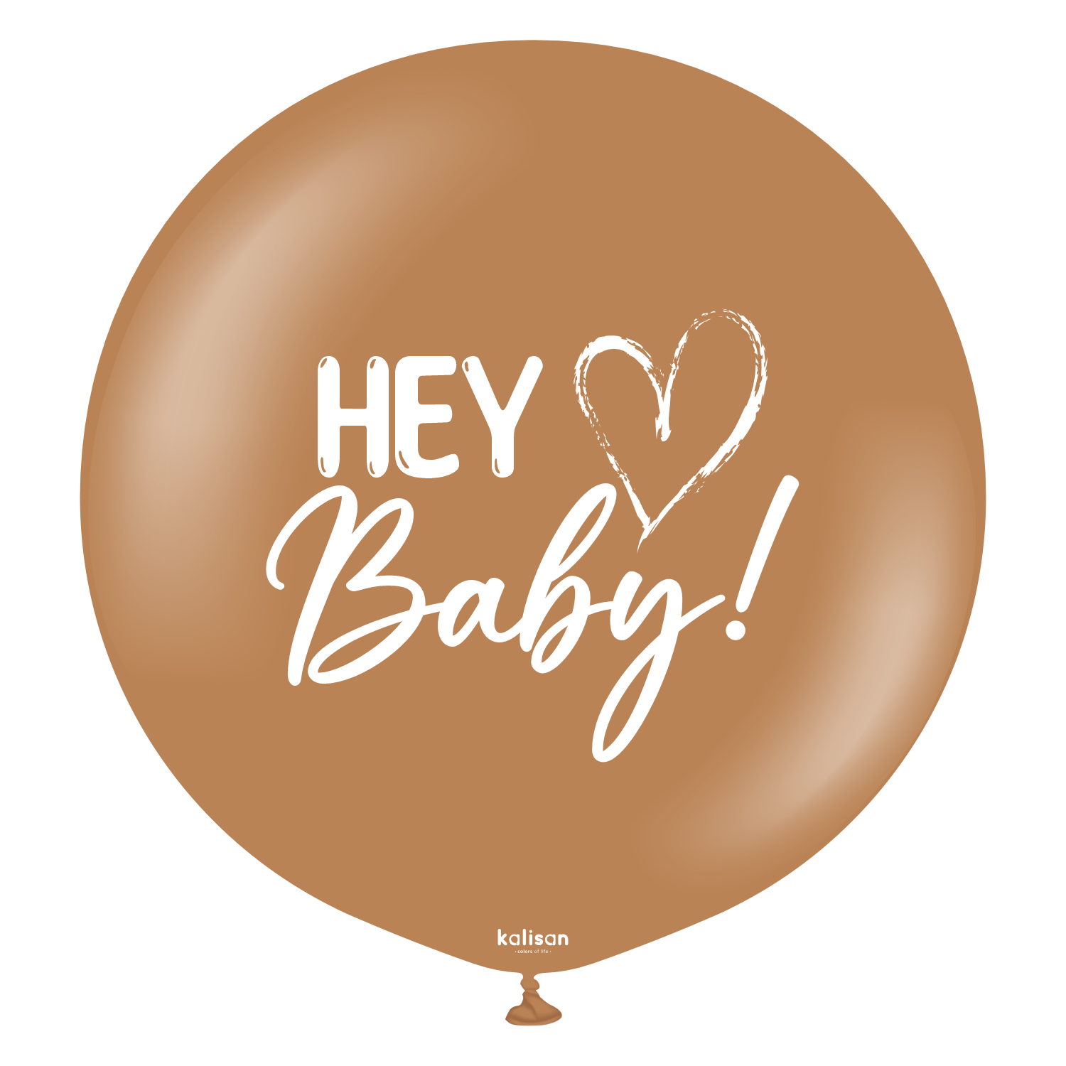 kalisan-gender-reveal-hey-baby-luftballon-36-zoll-1-st-ck-braun image 1
