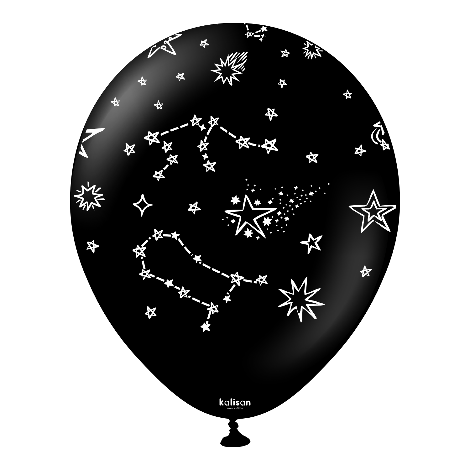 kalisan-party-celestial-luftballons-schwarz-12-zoll-25-st-ck image 2