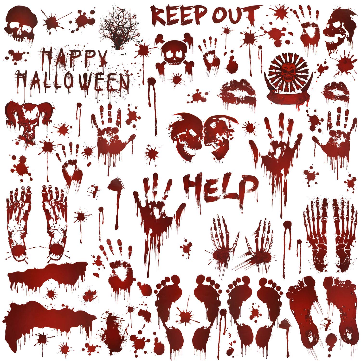 howaf-halloween-fensterbilder-blutig-set-c-80-st-ck image 1