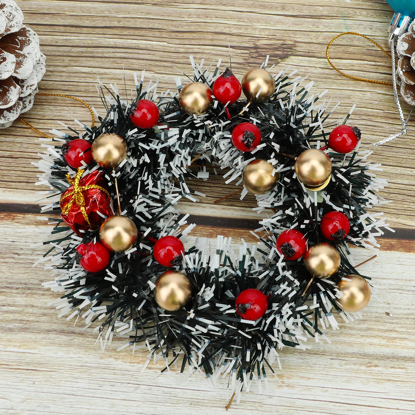 howaf-holly-beeren-rot-gold-150-st-ck-weihnachtsdeko image 3