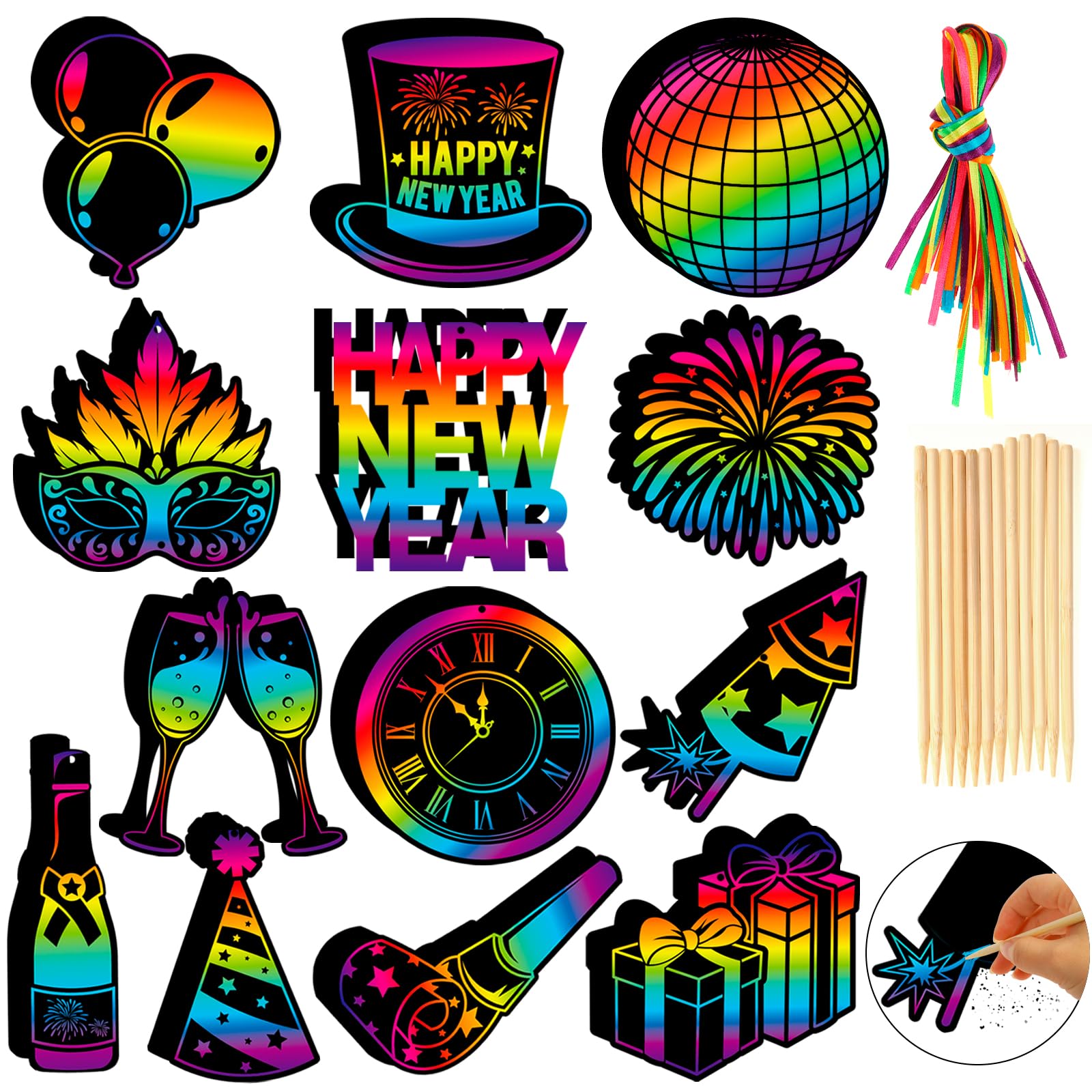 howaf-silvester-kratzbilder-gl-cksbringer-36-st-ck-bak image 7