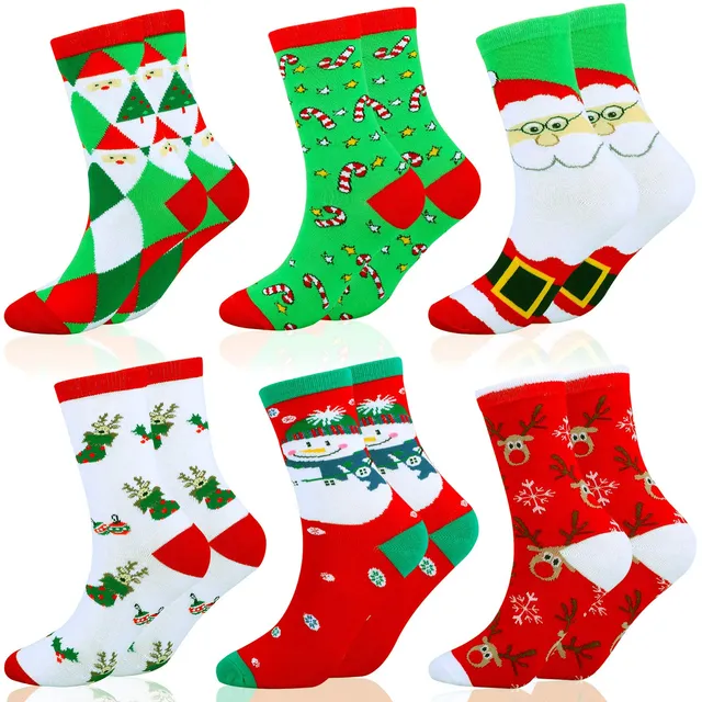 howaf-weihnachtssocken-6-paare-unisex-warm-gr-35-38 image 1