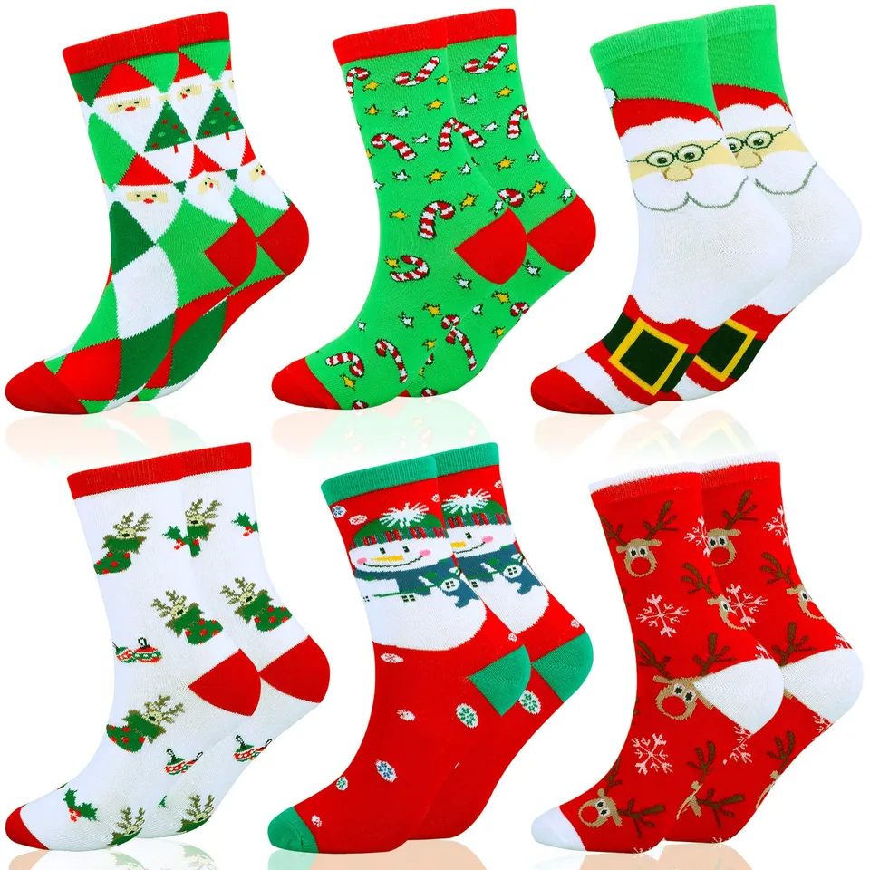 howaf-weihnachtssocken-6-paare-unisex-warm-gr-35-38 image 1