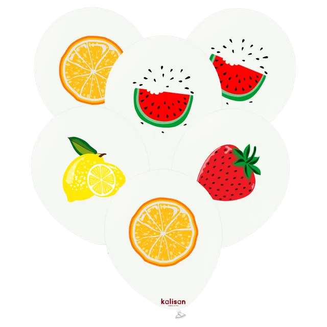 kalisan-fruits-plants-fruits-mix-luftballons-25-st-ck image 1