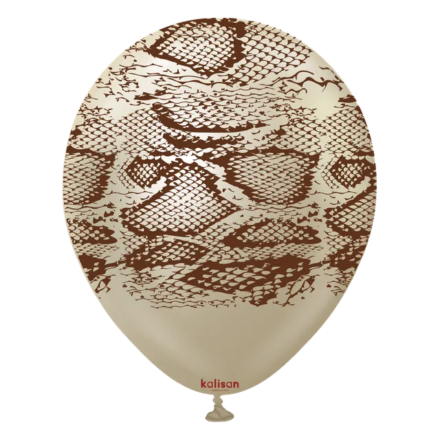 kalisan-safari-snake-white-gold-luftballons-12-25-stk image 1