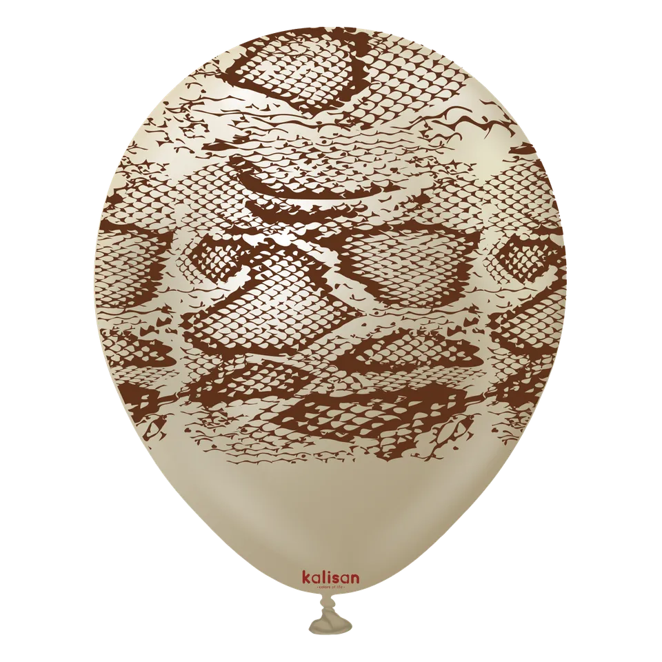 kalisan-safari-snake-white-gold-luftballons-12-25-stk image 1
