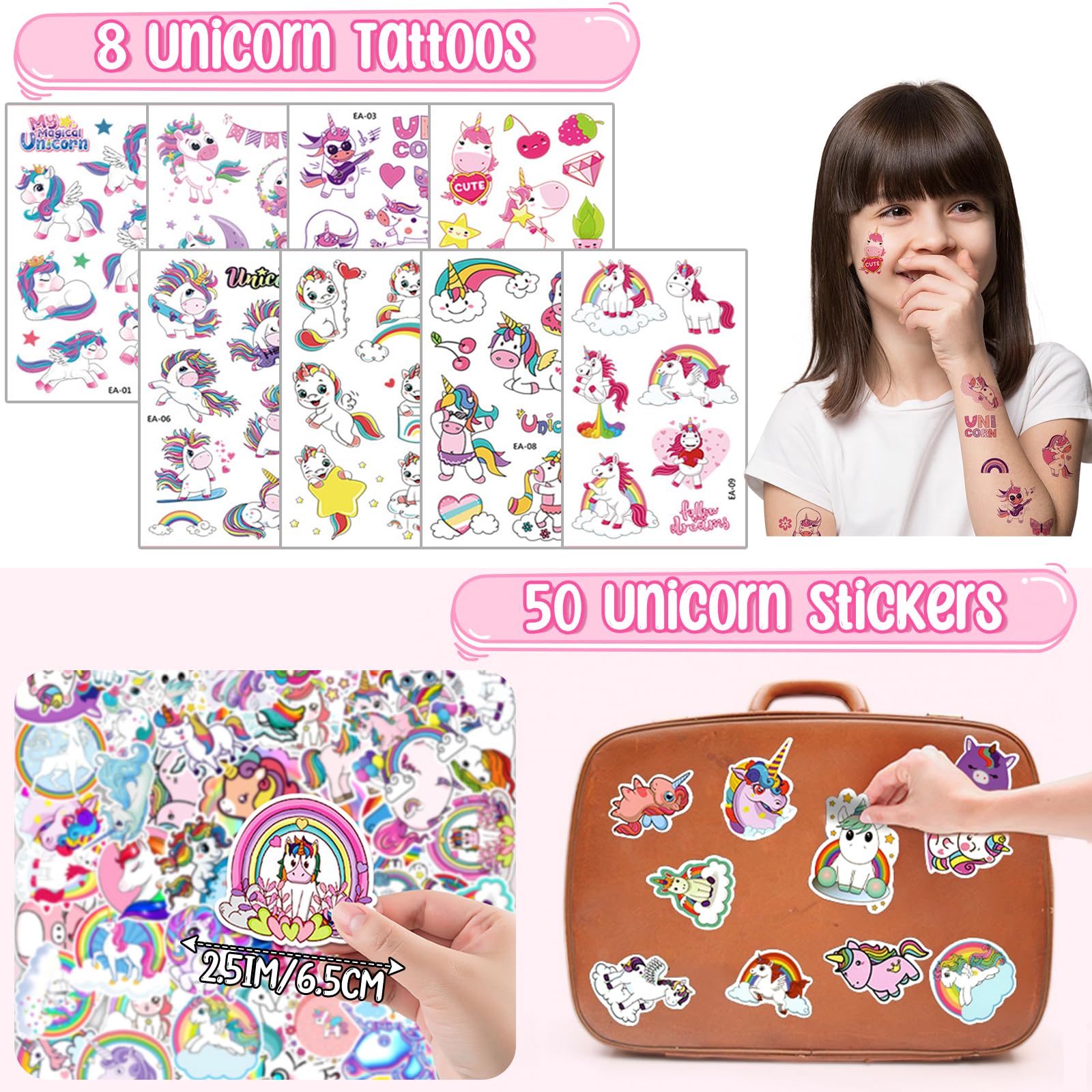 tacobear-party-favors-einhorn-mitgebsel-set-118-tlg-m-dchen image 6