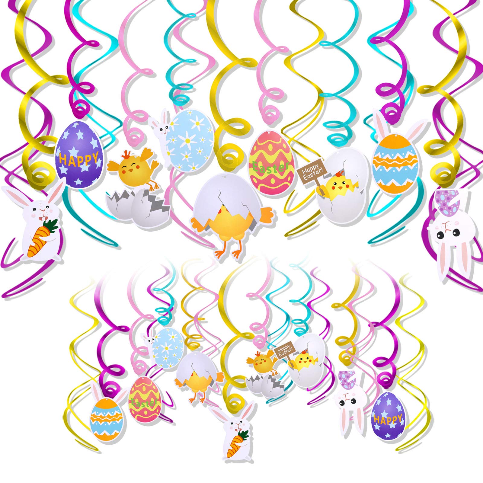 howaf-ostern-h-ngedeko-spiral-girlande-30er-set-bunt image 1