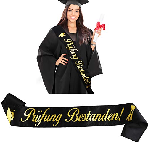 howaf-pr-fung-bestanden-sch-rpe-abi-deko-schwarz-gold-satin image 8