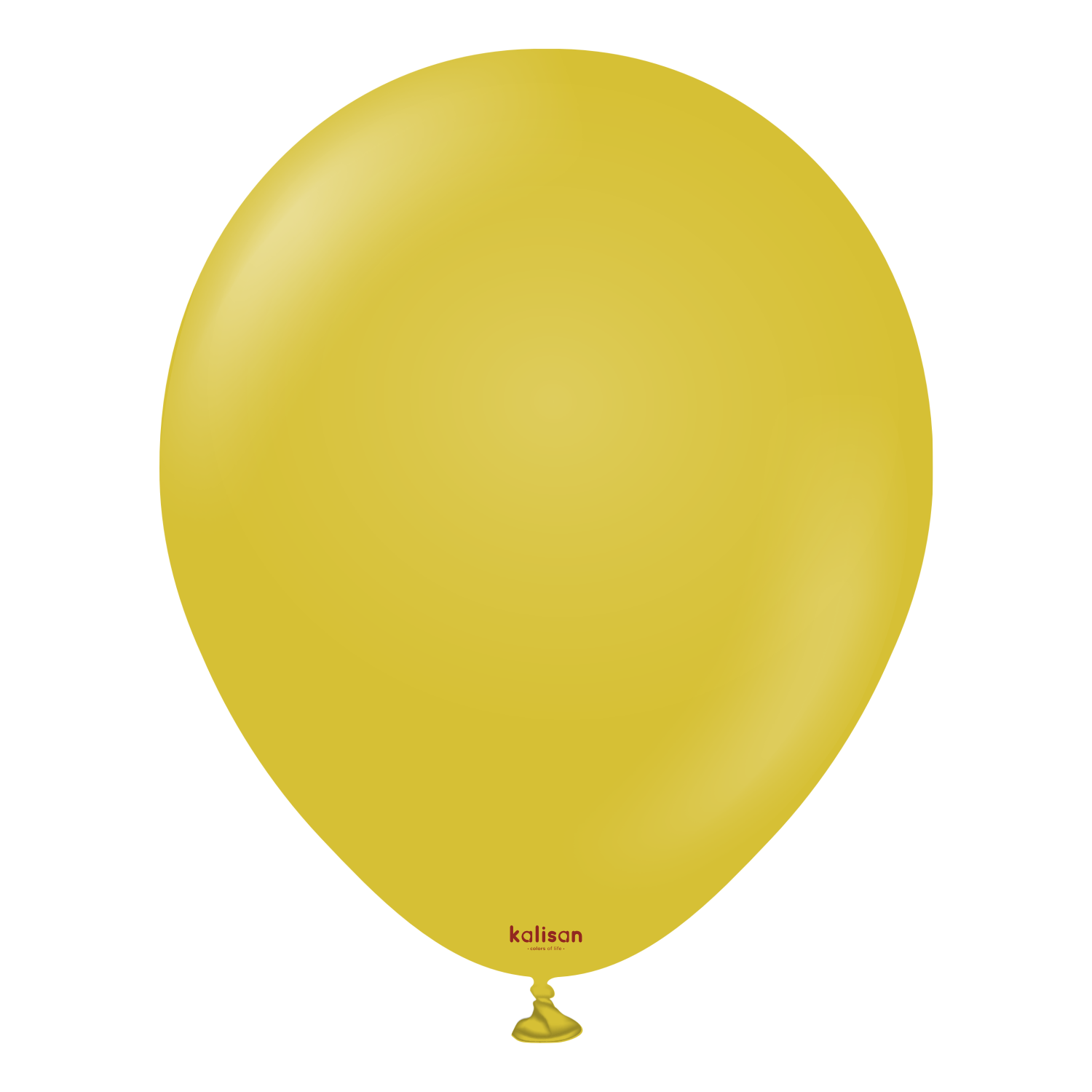 kalisan-retro-colors-mustard-luftballon-12-25-st-ck-matt-senfgelb image 1