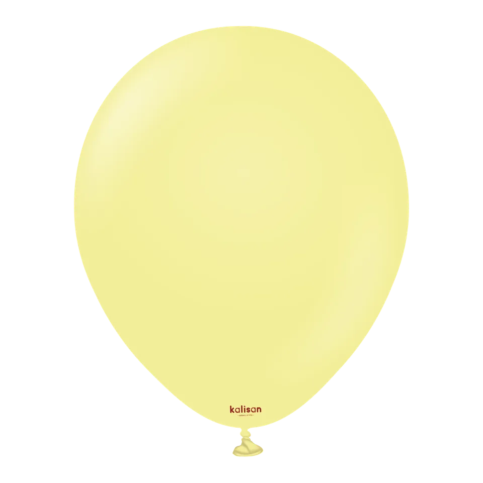 kalisan-macaron-yellow-luftballons-12-zoll-25-st-ck-pastellgelb image 1