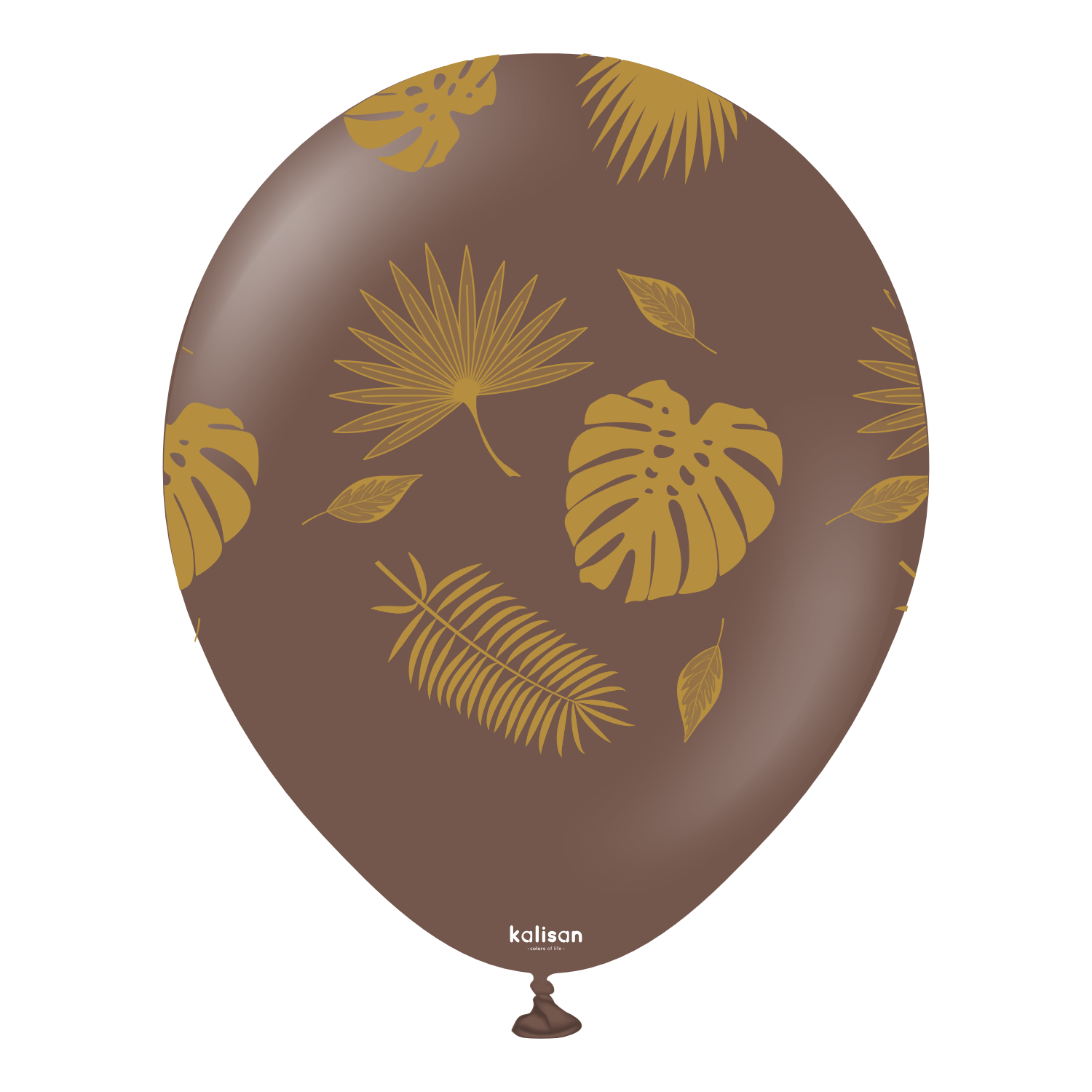 kalisan-fruits-tropical-leaves-luftballons-12-zoll-25-st-ck-gold image 2