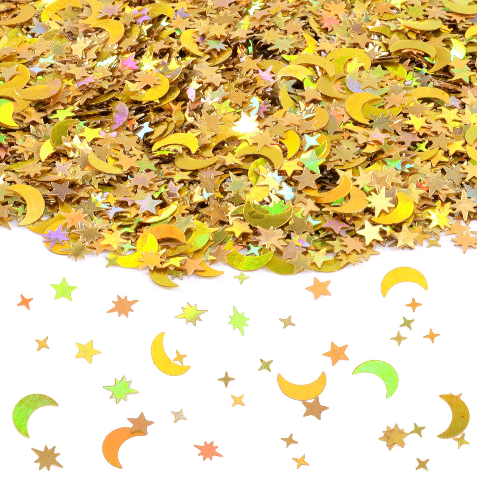 howaf-table-decorations-eid-konfetti-gold-sterne-mond-60g image 1